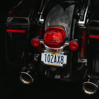 2010-1364 - CUSTOM DYNAMICS Taillight - without License Plate Illumination Window - Red PB-TL-LP-R