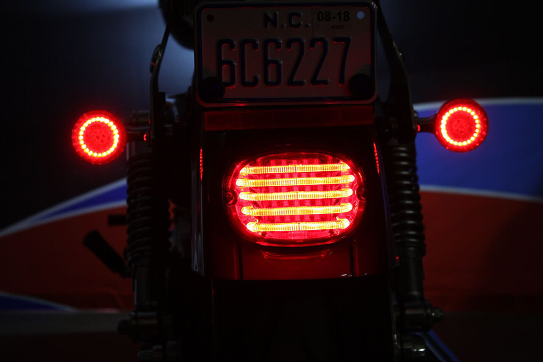 2010-1364 - CUSTOM DYNAMICS Taillight - without License Plate Illumination Window - Red PB-TL-LP-R