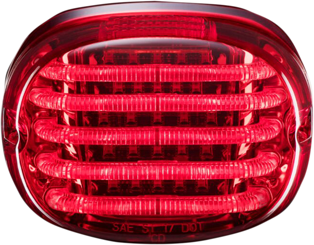 2010-1368 - CUSTOM DYNAMICS Taillight - without License Plate Illumination Window - Red PB-TL-SB-R