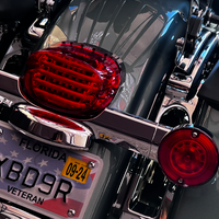 2010-1368 - CUSTOM DYNAMICS Taillight - without License Plate Illumination Window - Red PB-TL-SB-R