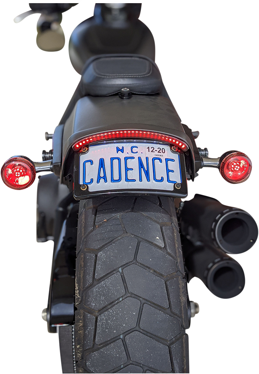 2010-1405 - CUSTOM DYNAMICS LED Taillight with Turn Signal - Red CD-FATBOB-R