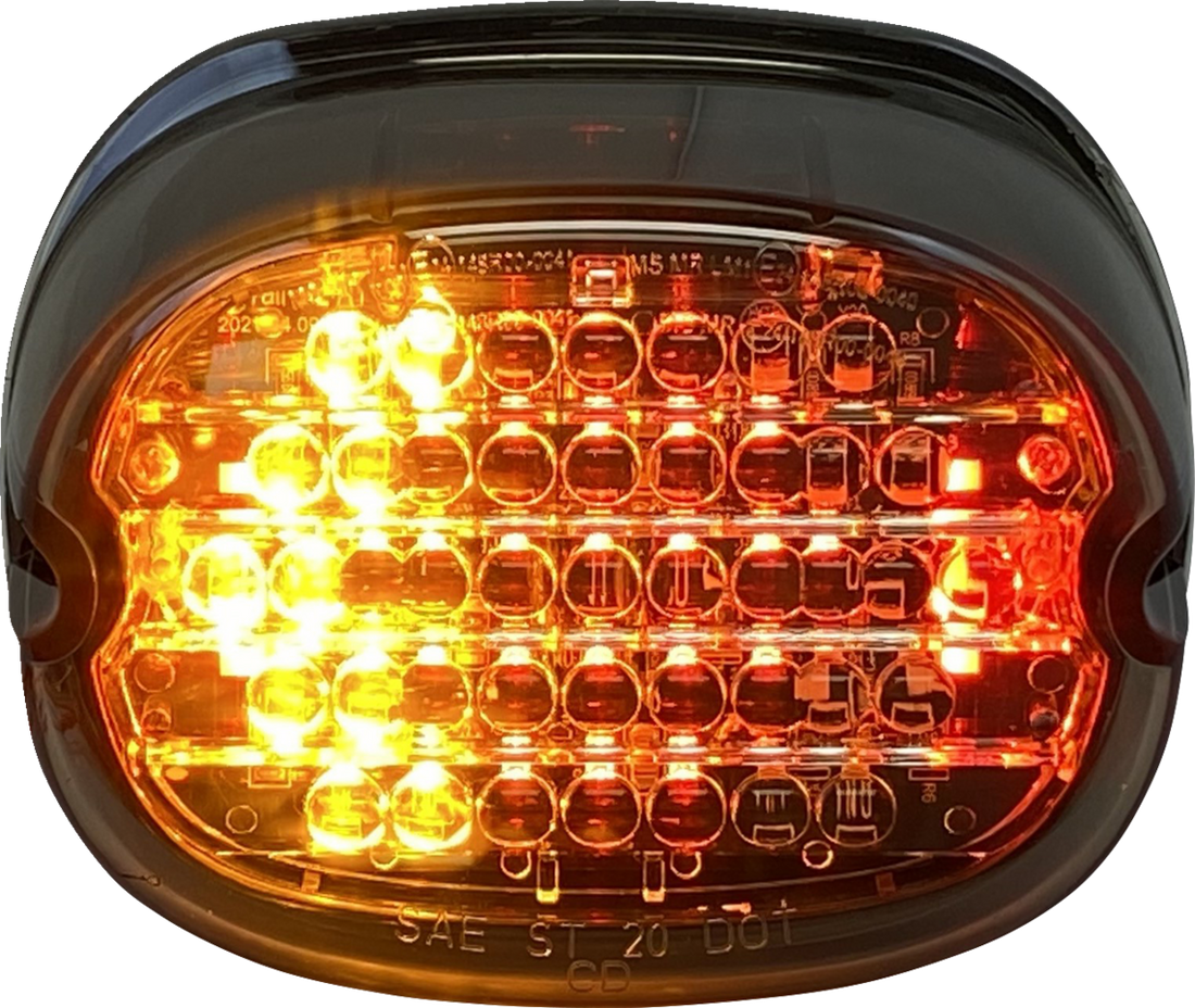 2010-1443 - CUSTOM DYNAMICS Taillight w/ Integrated Turn Signal - No Window - Smoke Lens CD-INT-TL-NW-S