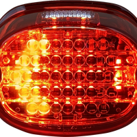 2010-1444 - CUSTOM DYNAMICS Taillight w/ Integrated Turn Signal - Top Window - Red Lens CD-INT-TL-W-R