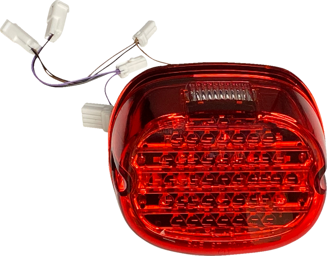2010-1444 - CUSTOM DYNAMICS Taillight w/ Integrated Turn Signal - Top Window - Red Lens CD-INT-TL-W-R