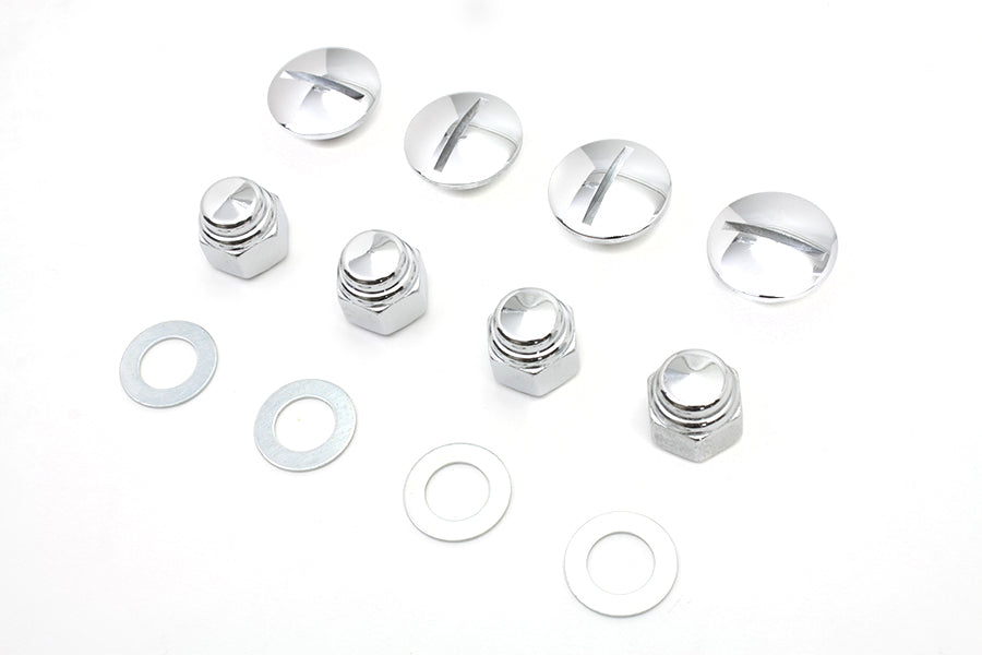 2019-8 - Rocker Arm Slotted Chrome Cover Plug Kit by Colony