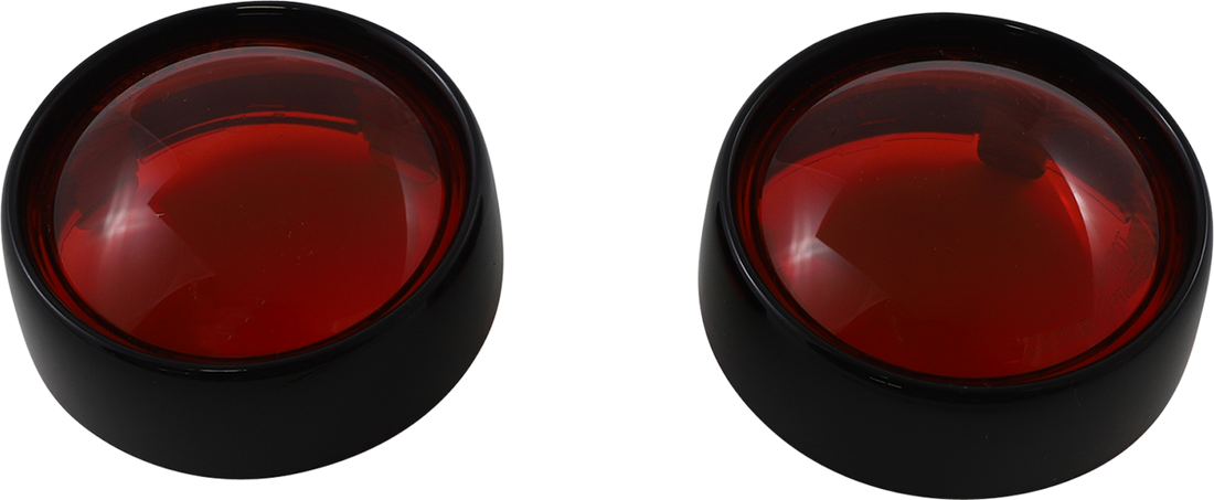 2020-1580 - CUSTOM DYNAMICS Bullet Signal Lenses - Black/Red PB-B-BEZ-BR