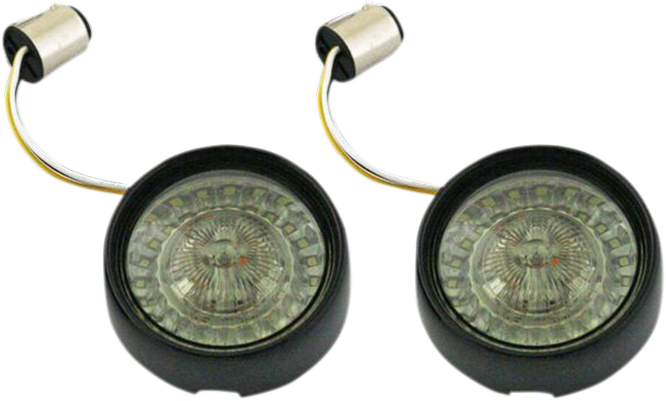 2020-1590 - CUSTOM DYNAMICS Bullet Turn Signal - 1157 - Gloss Black - Smoke Lens PB-BB-AW-1157BS