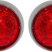 2020-1595 - CUSTOM DYNAMICS Bullet Turn Signal - 1157 - Chrome - Red Lens PB-BB-RR-1157CR