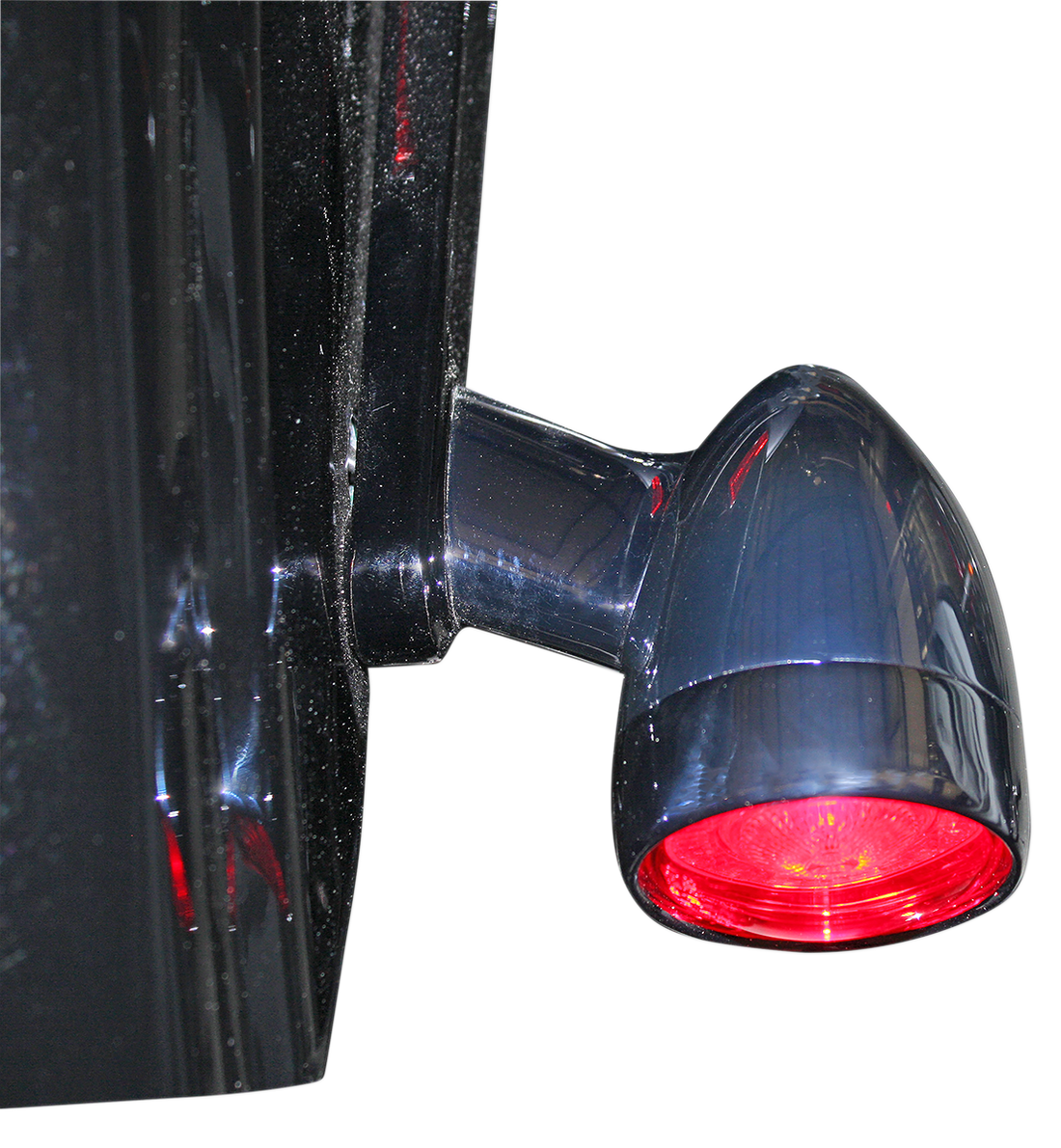 2020-1595 - CUSTOM DYNAMICS Bullet Turn Signal - 1157 - Chrome - Red Lens PB-BB-RR-1157CR
