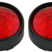 2020-1595 - CUSTOM DYNAMICS Bullet Turn Signal - 1157 - Chrome - Red Lens PB-BB-RR-1157CR