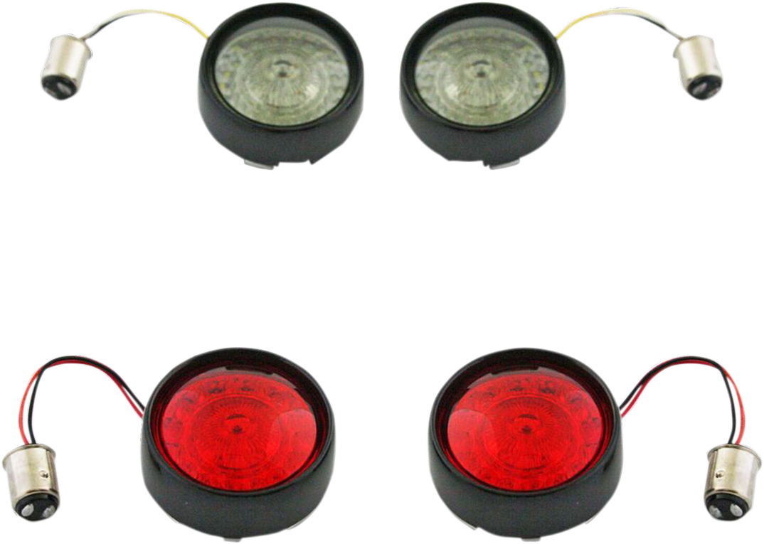 2020-1597 - CUSTOM DYNAMICS Full Bullet Turn Signal Conversion Kit  - Black PB-BCM-BB-B