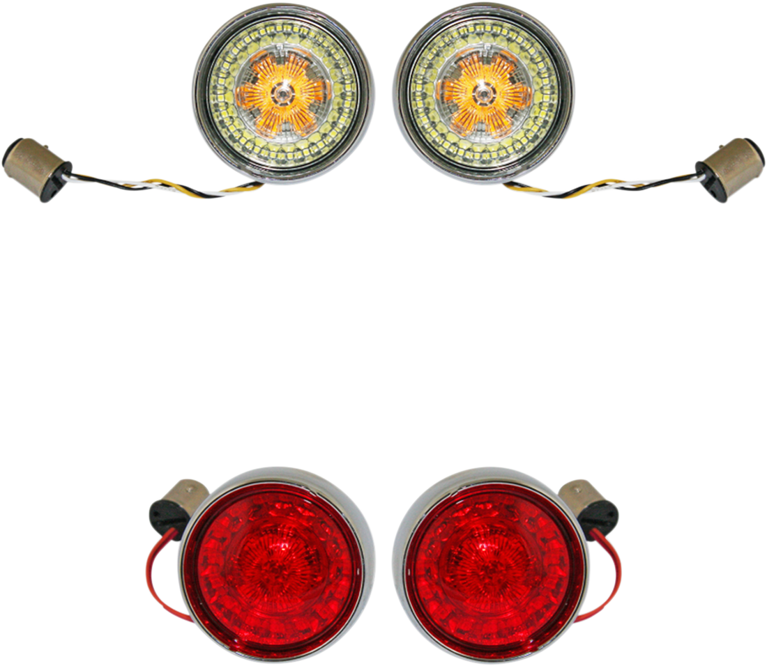 2020-1597 - CUSTOM DYNAMICS Full Bullet Turn Signal Conversion Kit  - Black PB-BCM-BB-B