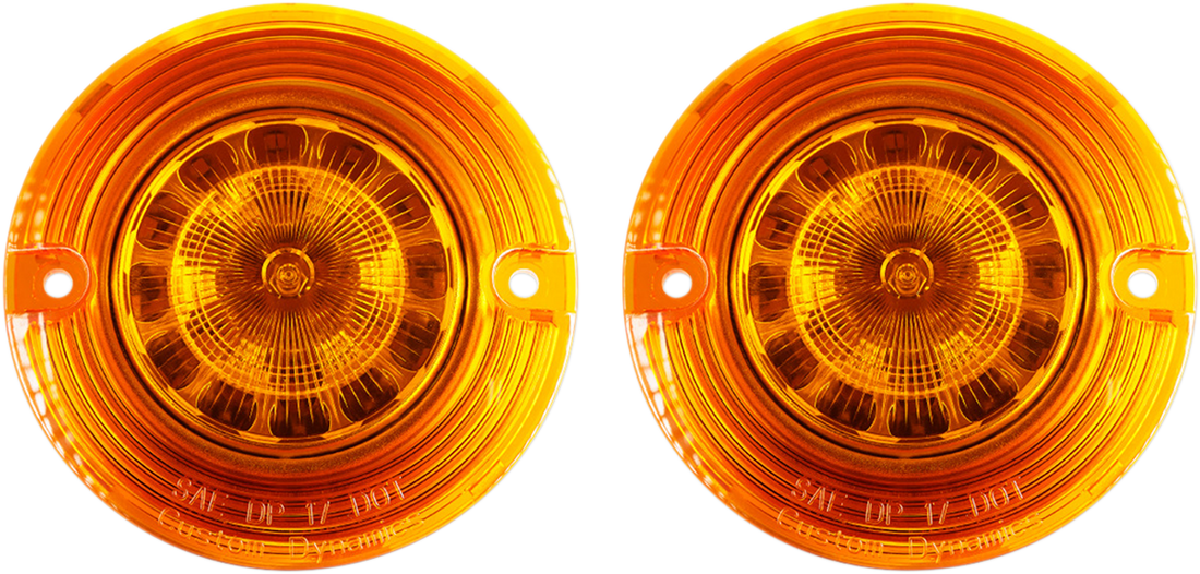 2020-1677 - CUSTOM DYNAMICS Flat Signal Insert - 1156 - Amber PB-A-1156-T
