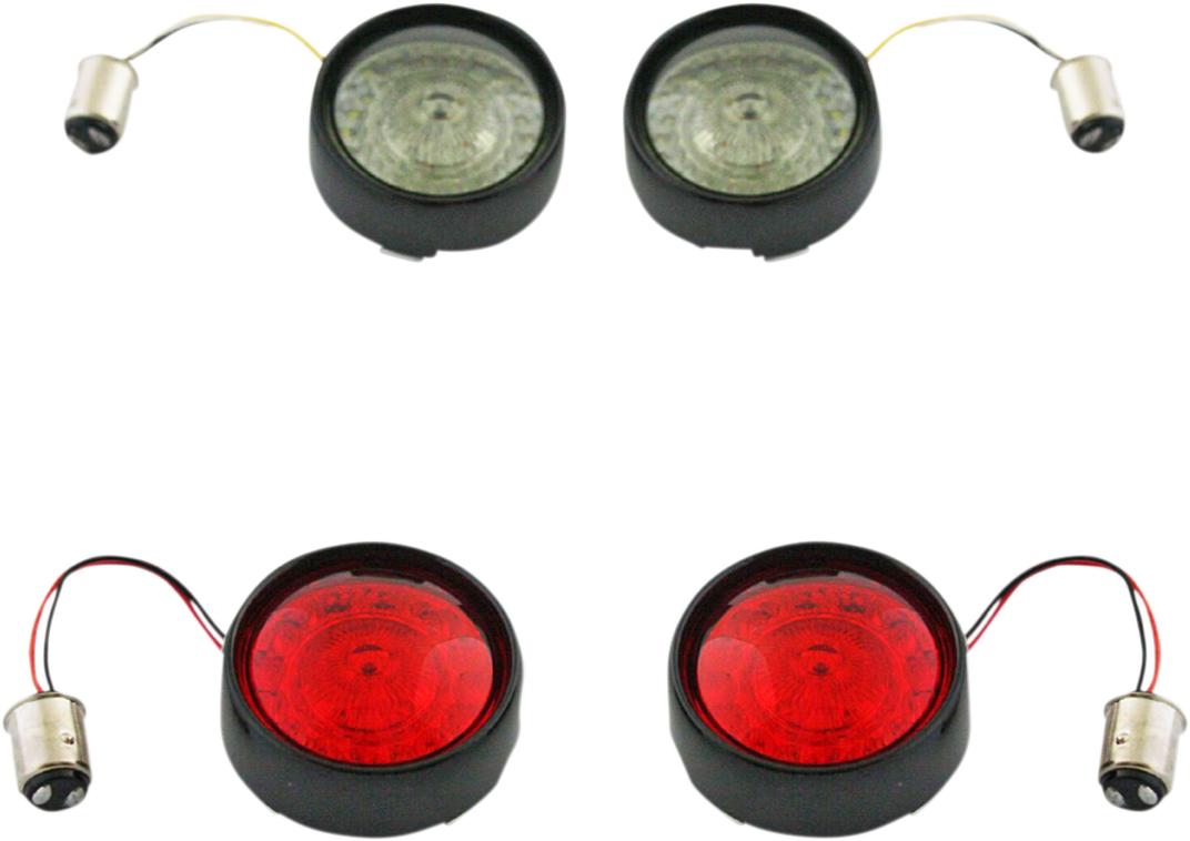 2020-1696 - CUSTOM DYNAMICS Full Bullet Turn Signal Conversion Kit  - Black PB-BCM2-BB-B