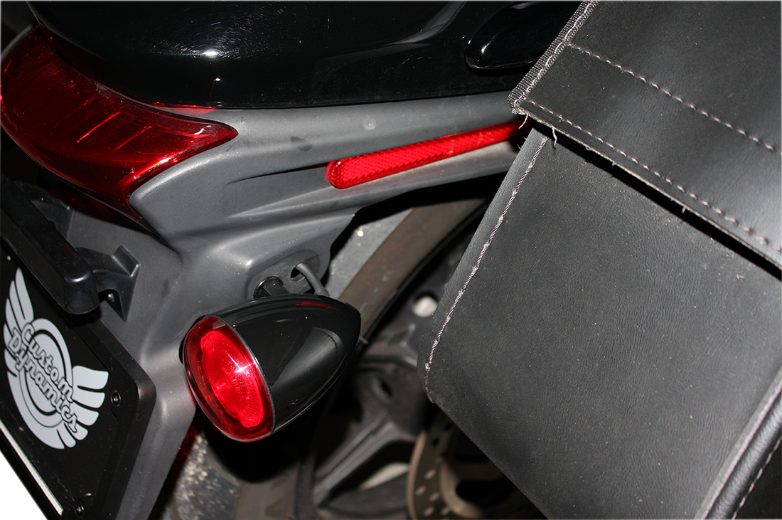 2020-1737 - CUSTOM DYNAMICS ProBEAM? Universal Turn Signals - Gloss Black/Red PB-UNV-RTS-R-B