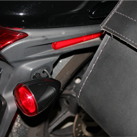 2020-1737 - CUSTOM DYNAMICS ProBEAM? Universal Turn Signals - Gloss Black/Red PB-UNV-RTS-R-B