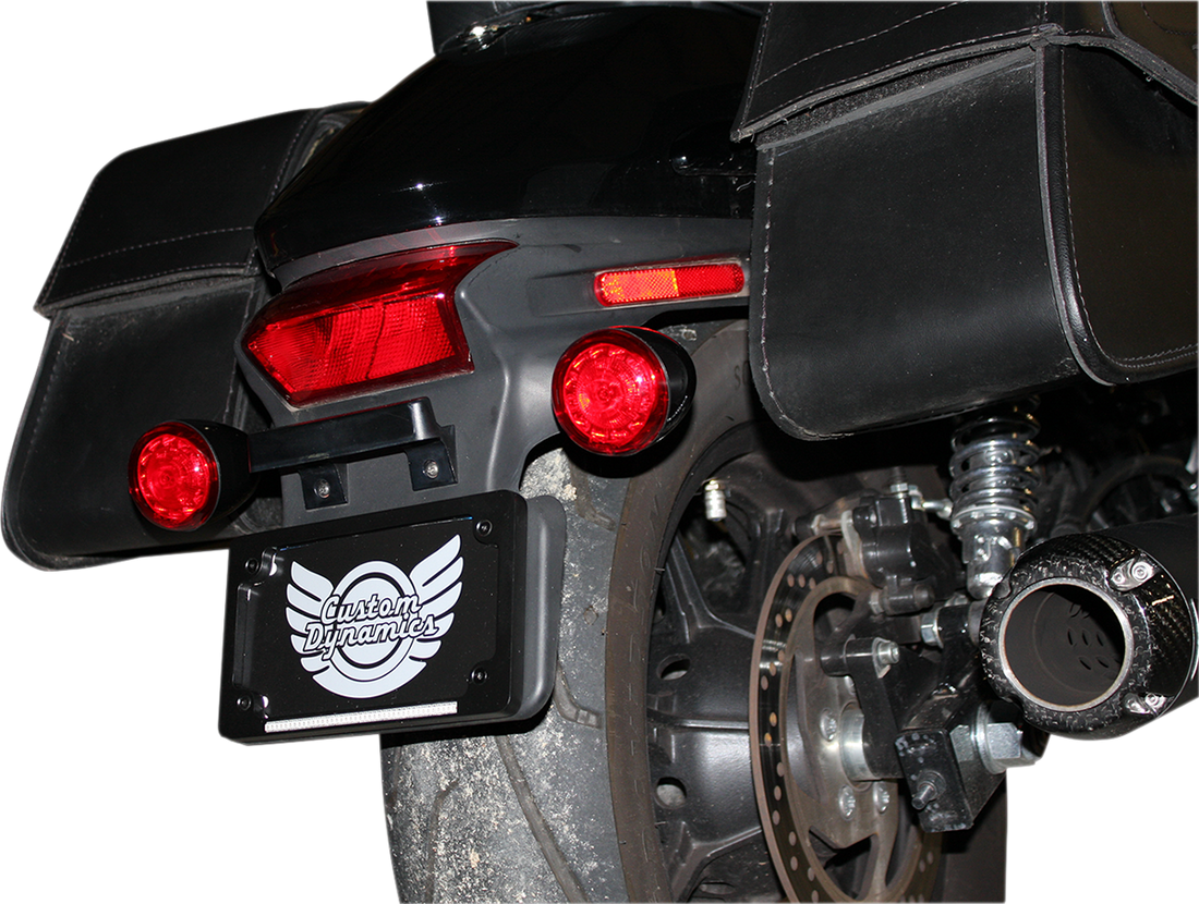 2020-1737 - CUSTOM DYNAMICS ProBEAM? Universal Turn Signals - Gloss Black/Red PB-UNV-RTS-R-B