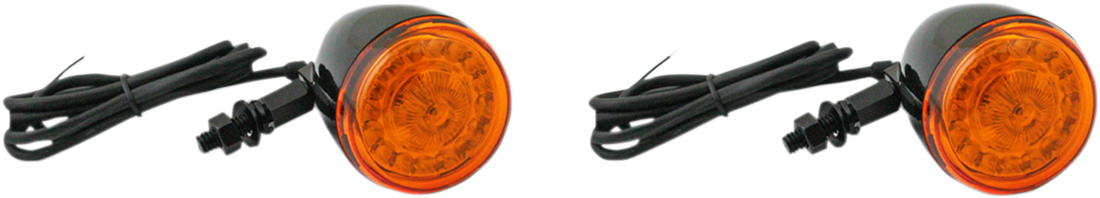 2020-1737 - CUSTOM DYNAMICS ProBEAM? Universal Turn Signals - Gloss Black/Red PB-UNV-RTS-R-B