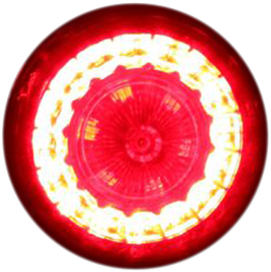 2020-1739 - CUSTOM DYNAMICS ProBEAM? Universal Turn Signals - Gloss Black/Red PB-UNV-RTS-RR-B