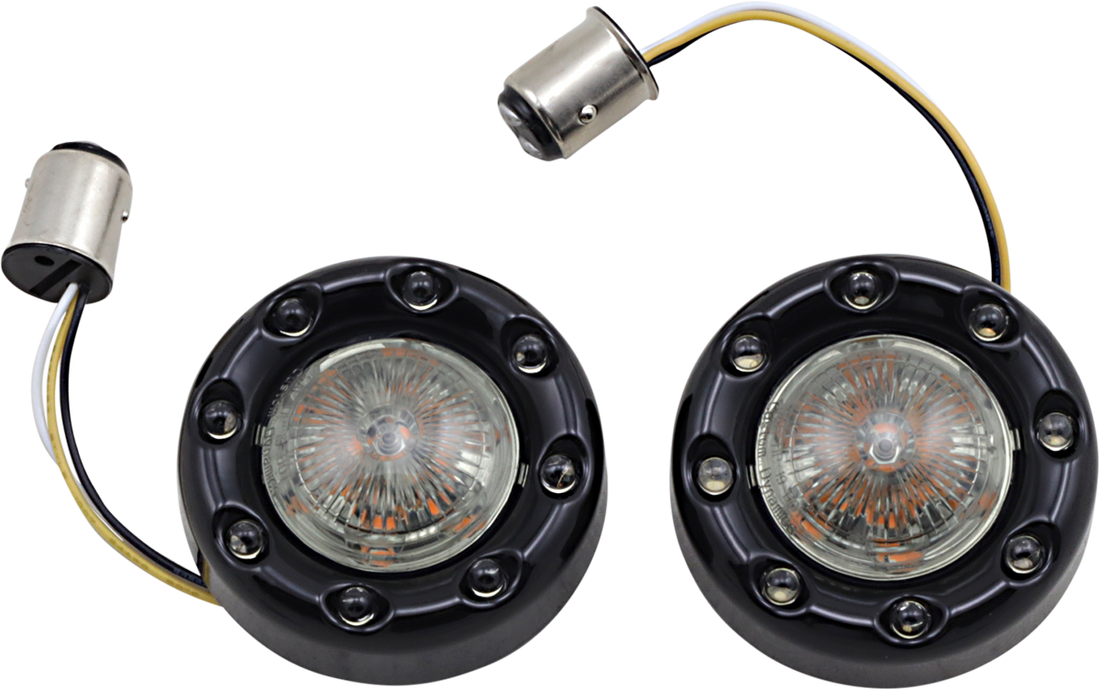 2020-1873 - CUSTOM DYNAMICS Bullet Turn Signal 1157 - Black - Smoke Lens PB-BR-AW-57-BS