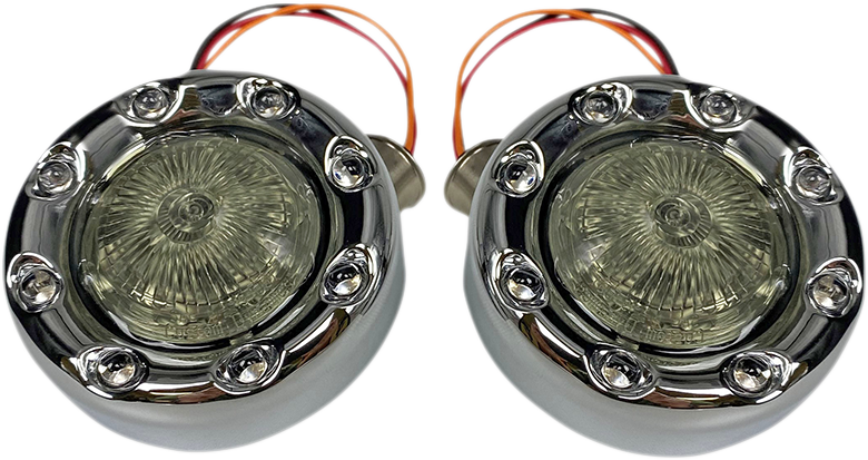 2020-1874 - CUSTOM DYNAMICS Bullet Turn Signal 1157 - Chrome - Smoke Lens PB-BR-AW-57-CS