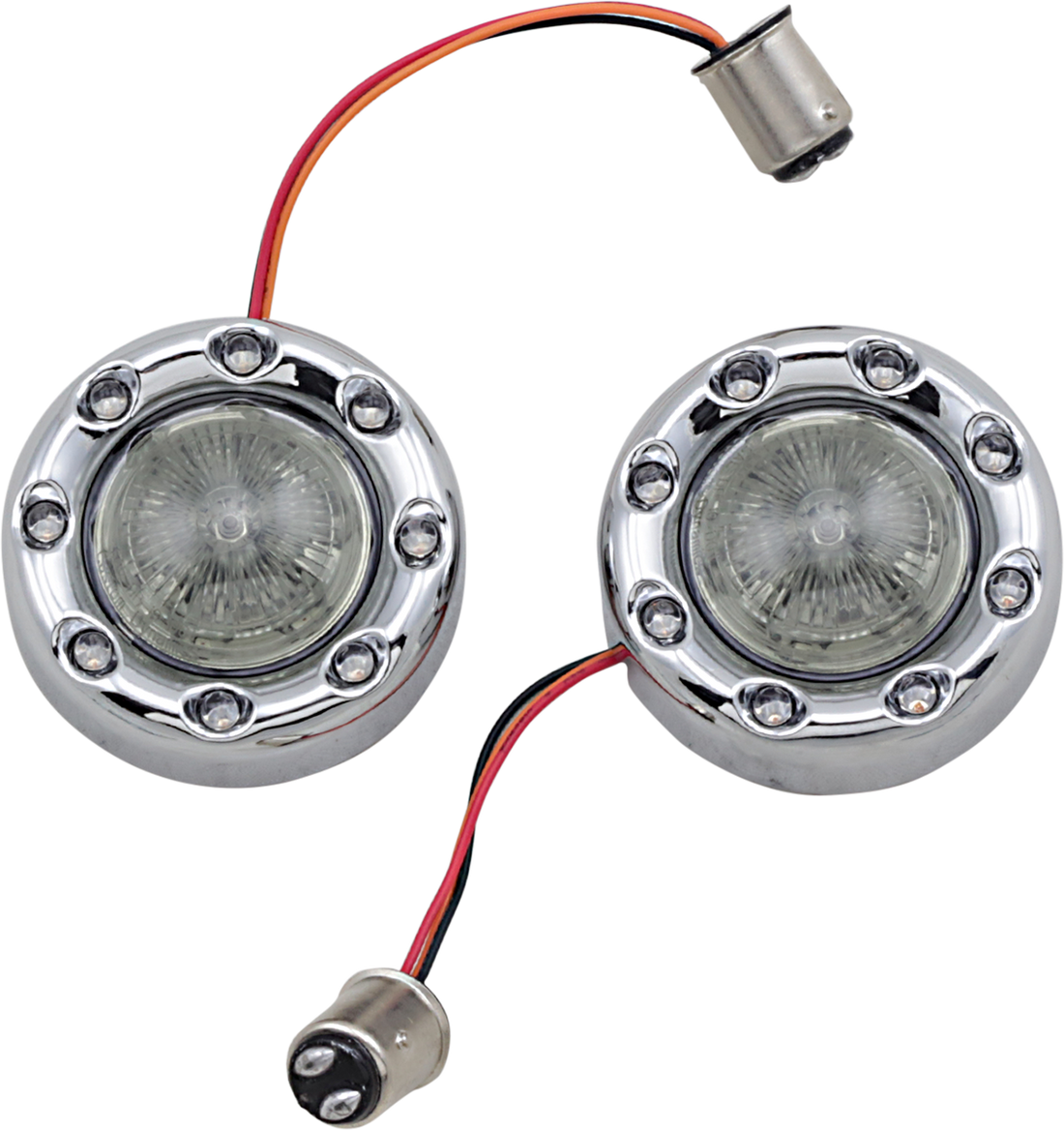 2020-1880 - CUSTOM DYNAMICS Bullet Turn Signal 1157 - Chrome - Smoke Lens PB-BR-RR-57-CS