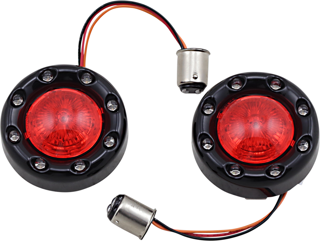 2020-1880 - CUSTOM DYNAMICS Bullet Turn Signal 1157 - Chrome - Smoke Lens PB-BR-RR-57-CS