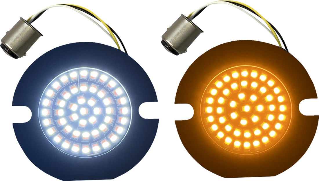 2020-1882 - CUSTOM DYNAMICS Amber/White LED Turn Signal Inserts GEN-4-AW-1157T