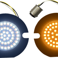 2020-1882 - CUSTOM DYNAMICS Amber/White LED Turn Signal Inserts GEN-4-AW-1157T
