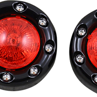 2020-1935 - CUSTOM DYNAMICS Bullet Turn Signal 1156 - Black - Red Lens PB-BR-RR 56-BR