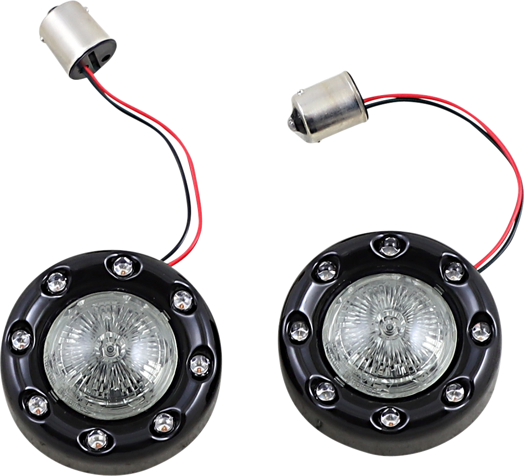 2020-1936 - CUSTOM DYNAMICS Bullet Turn Signal 1156 - Black - Smoke Lens PB-BR-RR 56-BS