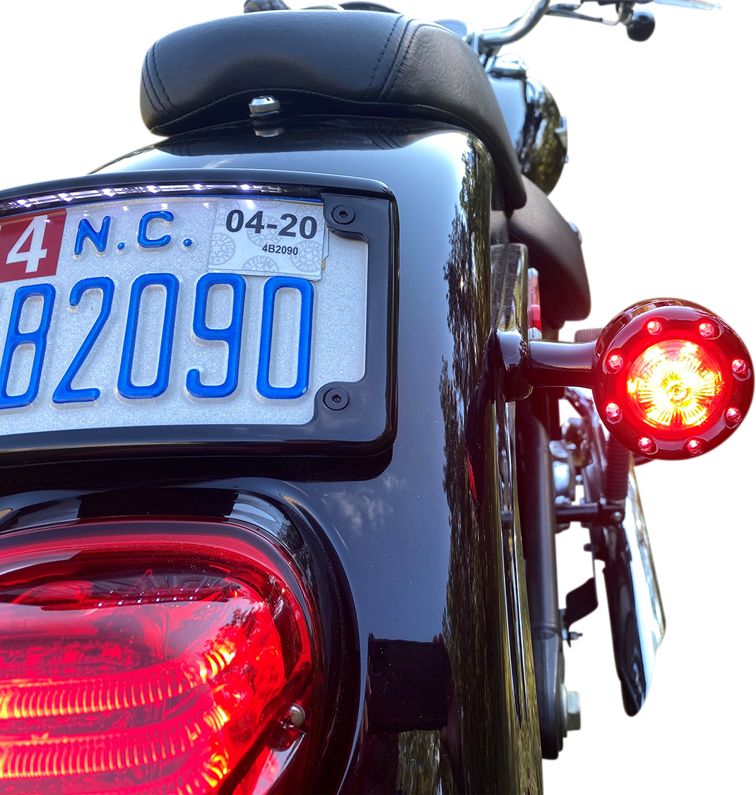 2020-1936 - CUSTOM DYNAMICS Bullet Turn Signal 1156 - Black - Smoke Lens PB-BR-RR 56-BS