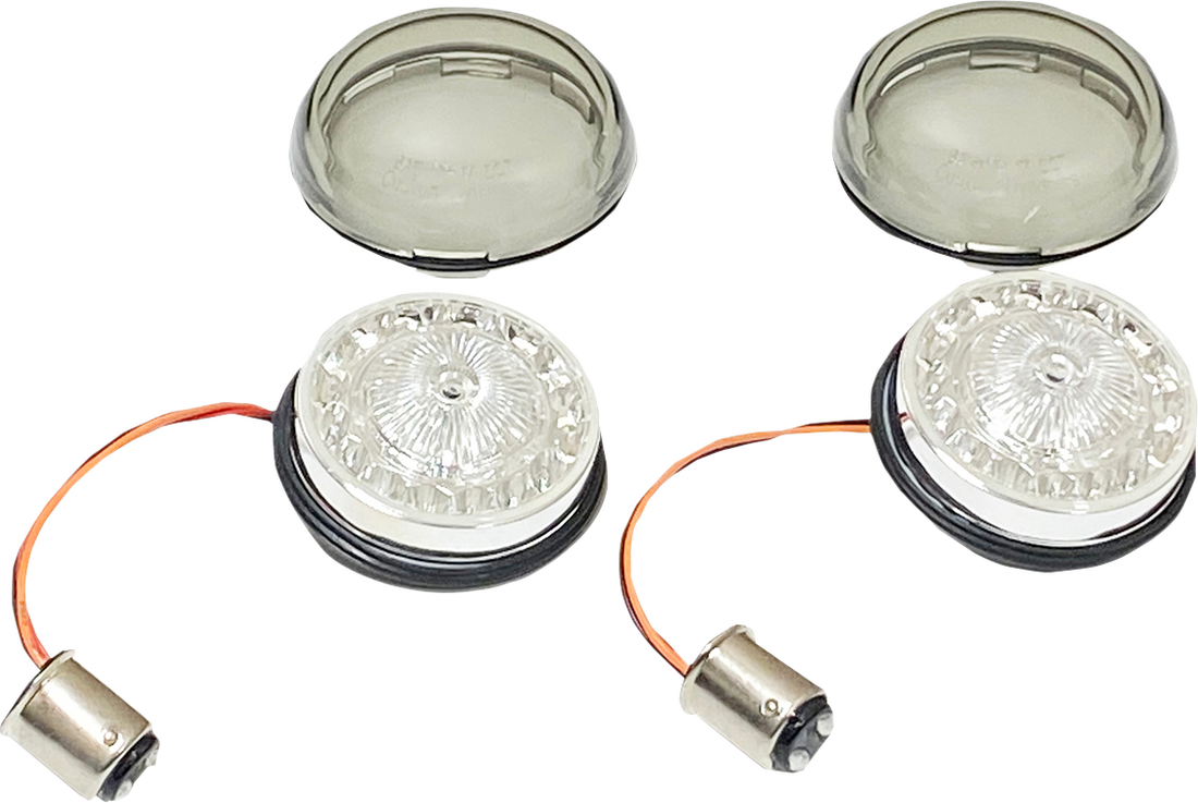 2020-1980 - CUSTOM DYNAMICS Turn Signal Insert - Red/Smoke PB-RR-57-S