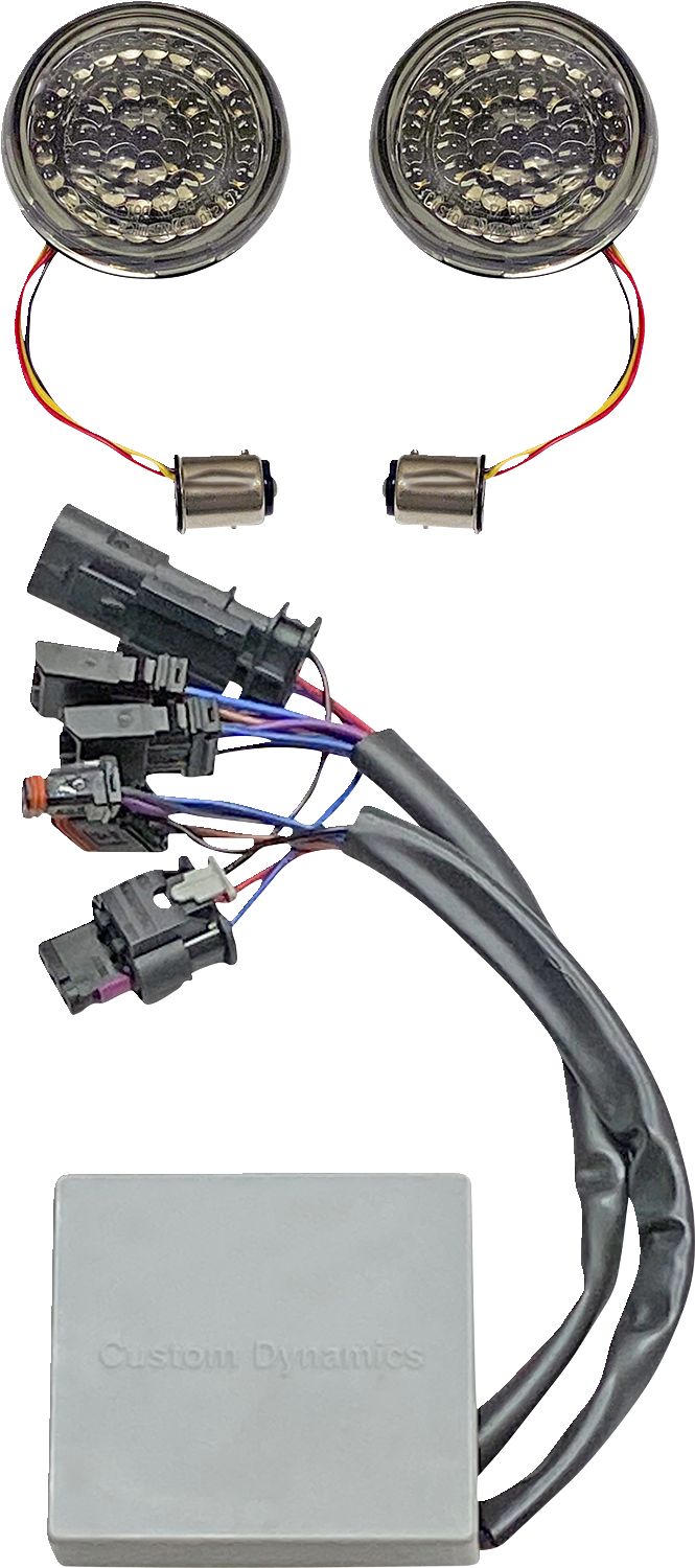 2020-2124 - CUSTOM DYNAMICS Turn Signal - Amber - Red CD-STS-RSGST