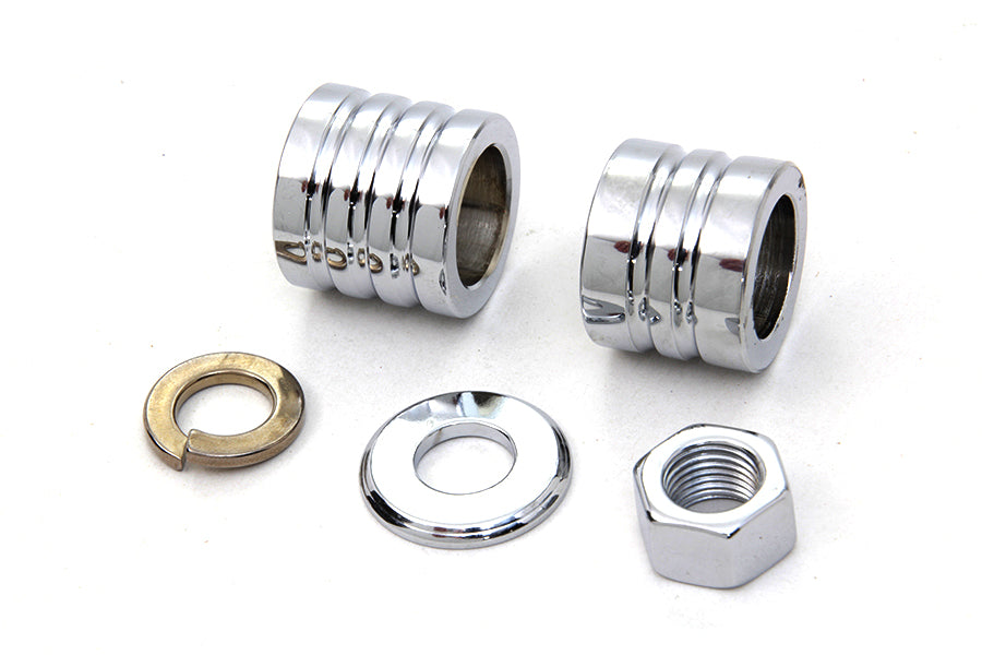 2021-5 - Front Axle Spacer Kit Groove Style Chrome by Colony