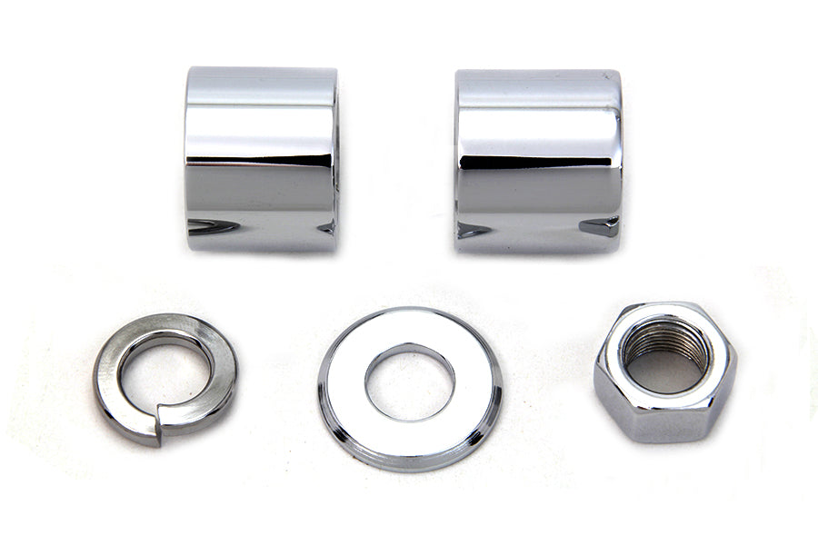2022-5 - Front Axle Spacer Kit Smooth Style Chrome by Colony