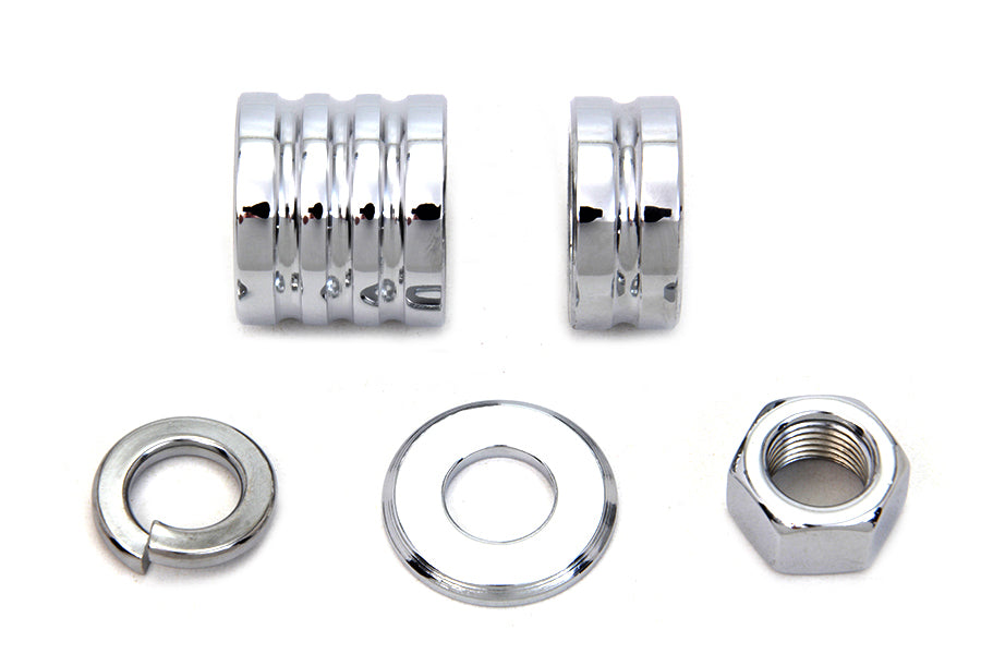 2029-5 - Front Axle Spacer Kit Groove Style Chrome by Colony