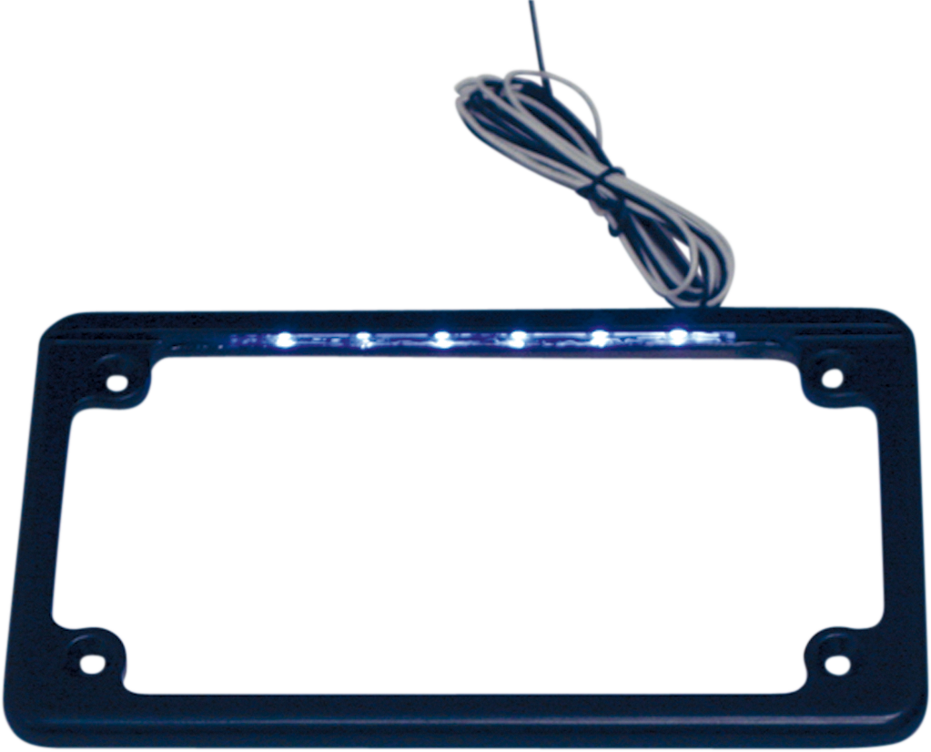 2030-0532 - CUSTOM DYNAMICS LED License Plate Frame - Black LPF-HRZ-B-LP