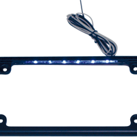 2030-0532 - CUSTOM DYNAMICS LED License Plate Frame - Black LPF-HRZ-B-LP