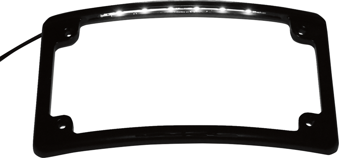 2030-0630 - CUSTOM DYNAMICS LED License Plate Frame - Black LPF-RAD-B-LP