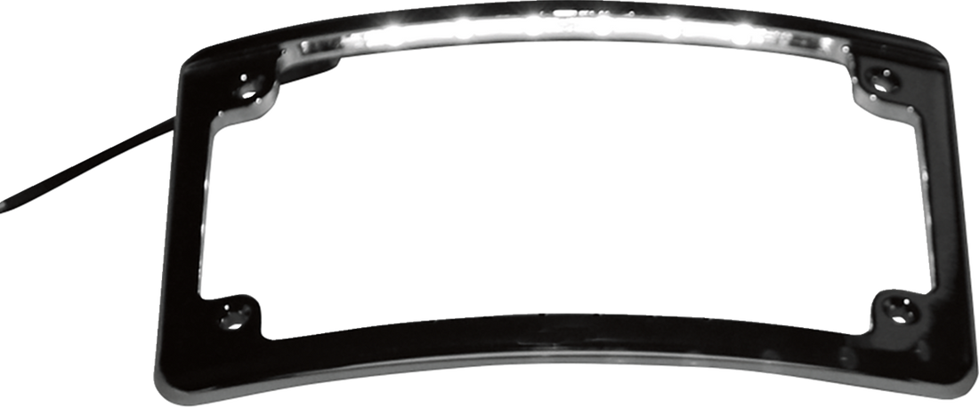 2030-0630 - CUSTOM DYNAMICS LED License Plate Frame - Black LPF-RAD-B-LP