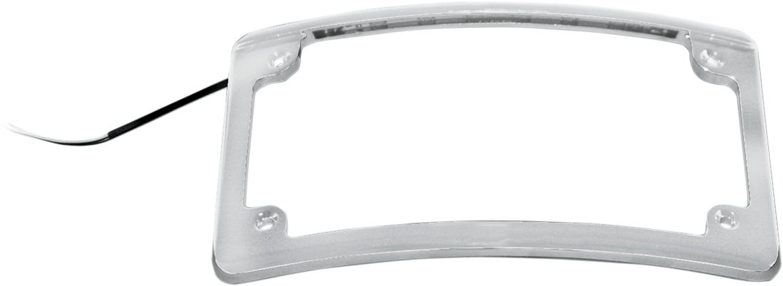2030-0630 - CUSTOM DYNAMICS LED License Plate Frame - Black LPF-RAD-B-LP