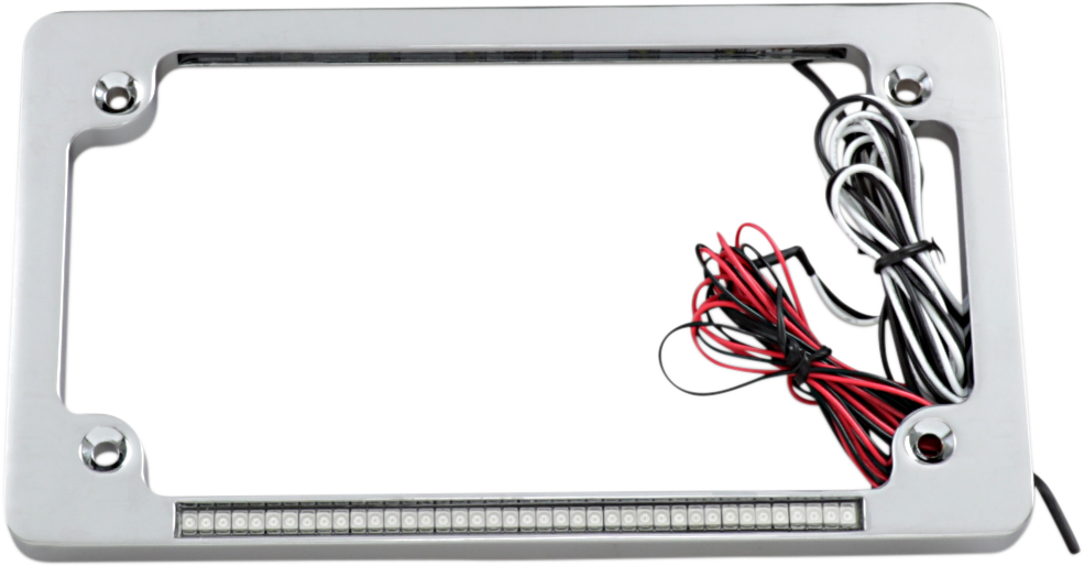 2030-0991 - CUSTOM DYNAMICS Dual License Plate Frame - Black TF02-B