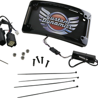 2030-1485 - CUSTOM DYNAMICS Curved License Plate Frame - Black TF06-BCM-B