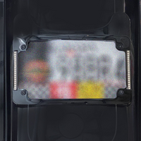 2030-1485 - CUSTOM DYNAMICS Curved License Plate Frame - Black TF06-BCM-B