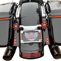 2030-1486 - CUSTOM DYNAMICS Curved License Plate Frame - Chrome TF06-BCM-C