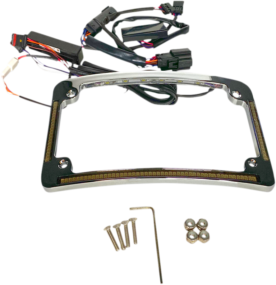 2030-1488 - CUSTOM DYNAMICS All in One License Plate Frame - Chrome TF05-BCM-C