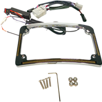 2030-1492 - CUSTOM DYNAMICS All in One License Plate Frame - Chrome TF05-HD-C