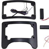 2030-1495 - CUSTOM DYNAMICS License Plate Frame/Turn Signal Eliminator - Black TS-ELIM-06BCM-B