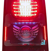 2030-1495 - CUSTOM DYNAMICS License Plate Frame/Turn Signal Eliminator - Black TS-ELIM-06BCM-B